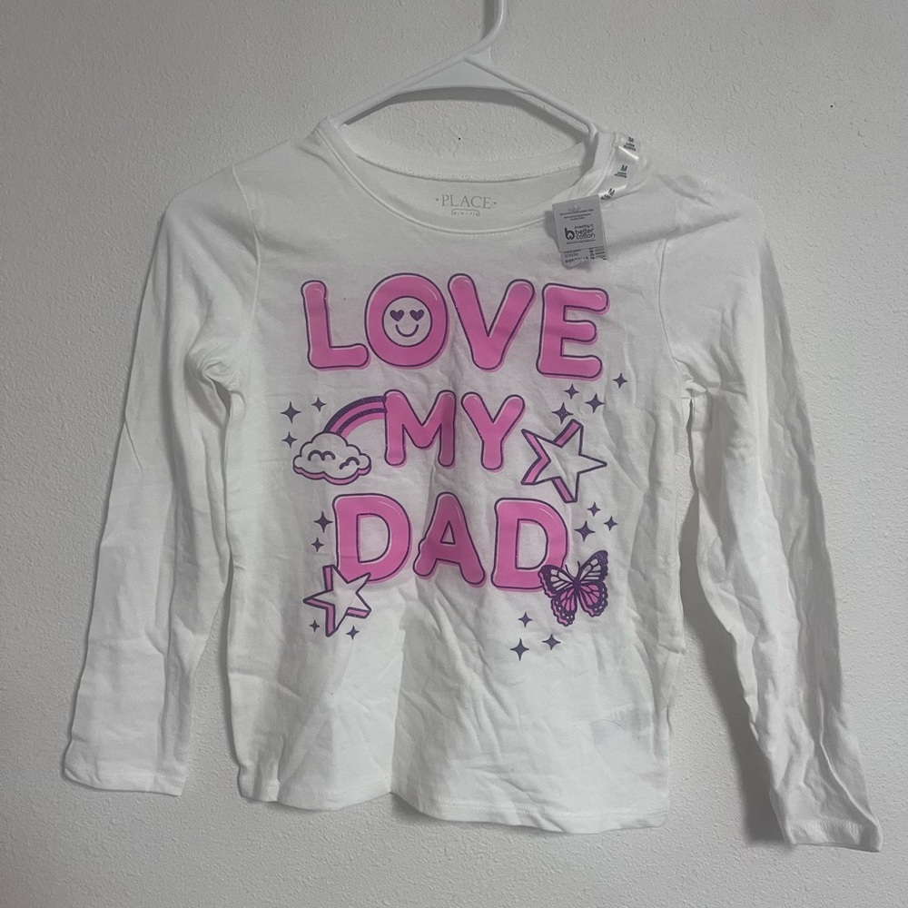 The Children's Place White and Pink Kids Shirt